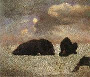 Grizzly bears Albert Bierstadt